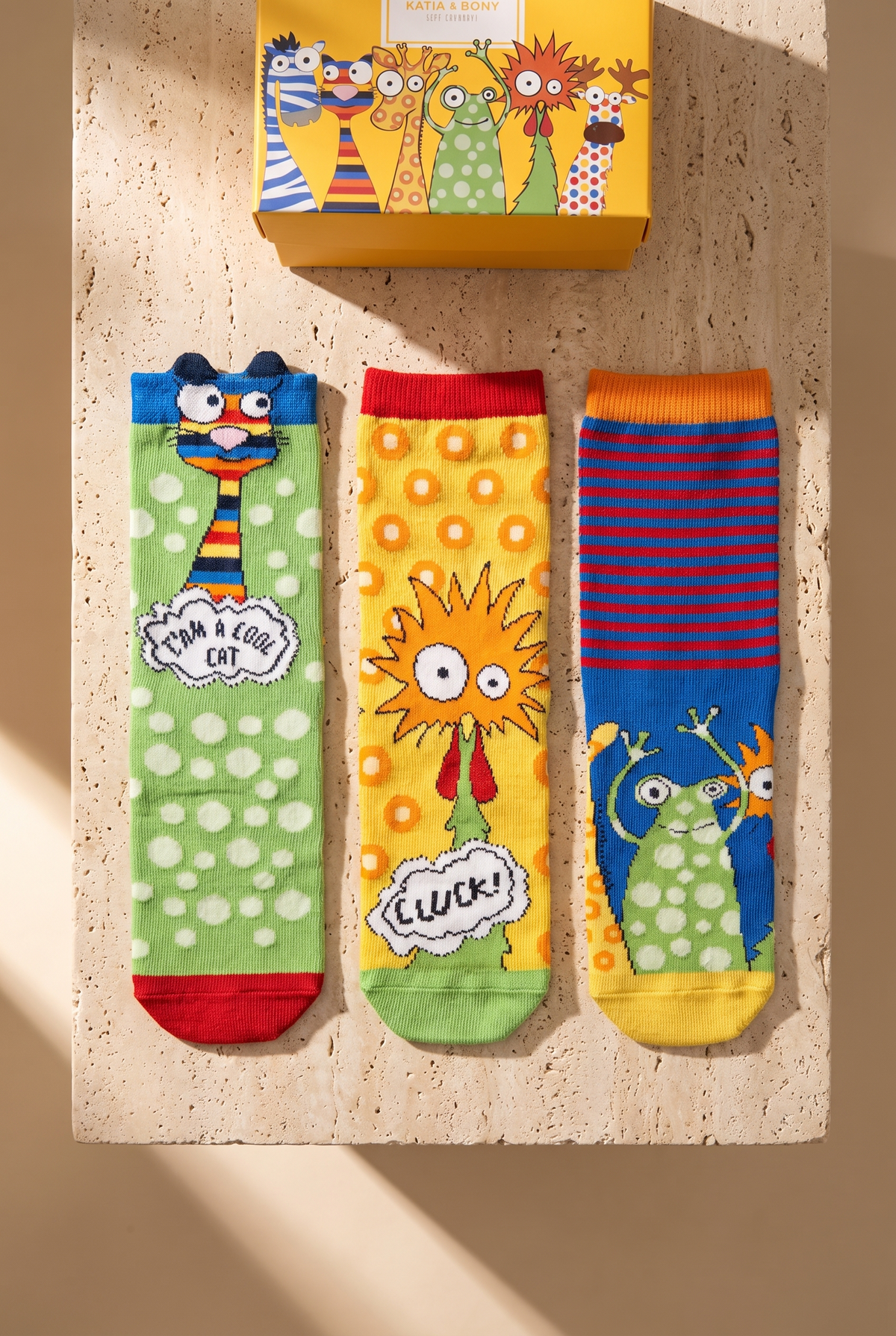 3PCK COOL CAT UNISEXSOCKET SOCKS MIX