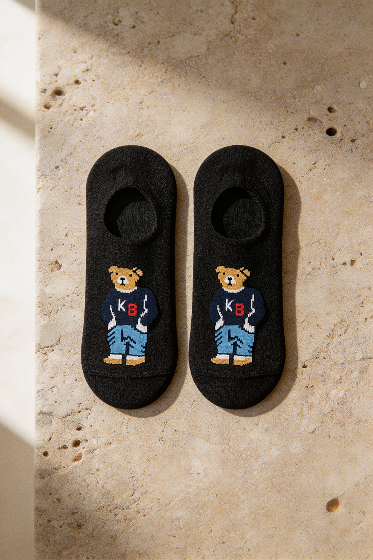 5PCK TEDDY UNISEX INVISIBLE SOCKS MIX