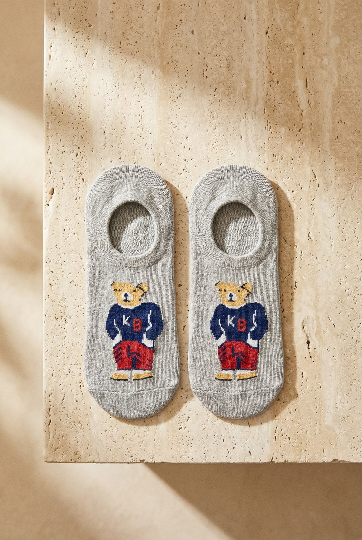 5PCK TEDDY UNISEX INVISIBLE SOCKS MIX